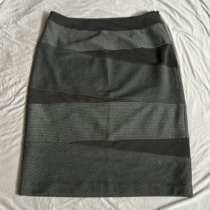 Grace stretchy striped pencil skirt